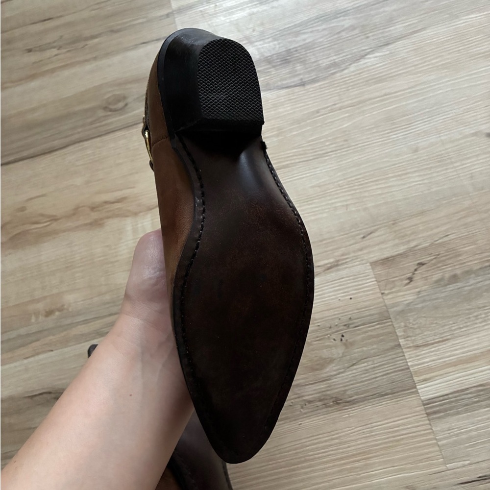 Dingo Genuine Leather Slouchy Dark Brown Leather Boots - Picture 6 of 14